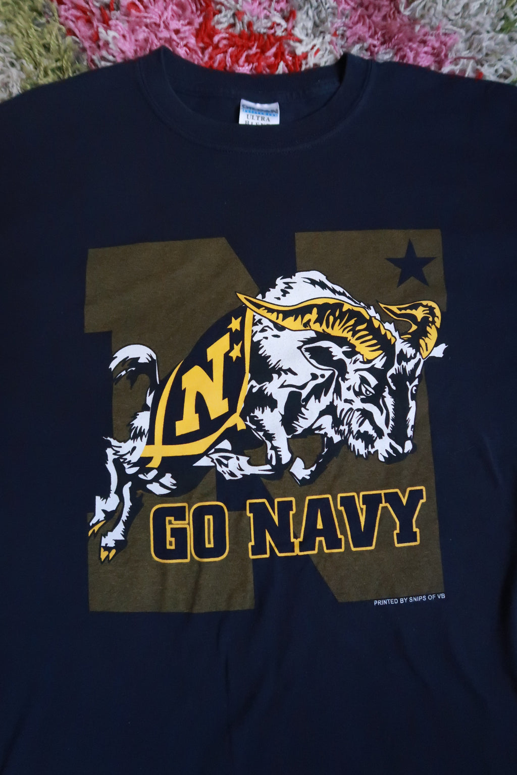Vintage Go Navy Midshipmen Graphic T-Shirt