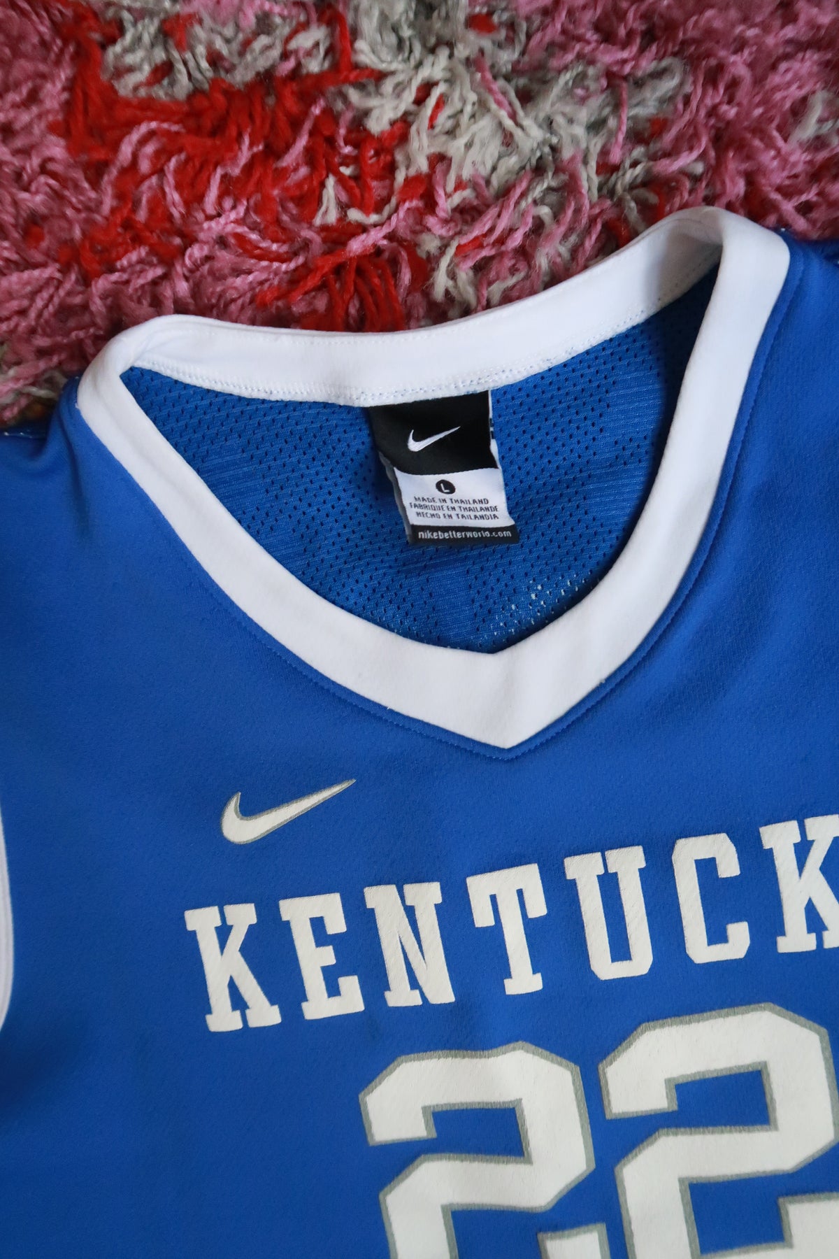 Vintage Nike Kentucky Wild Cats #22 Blue Basketball Jersey