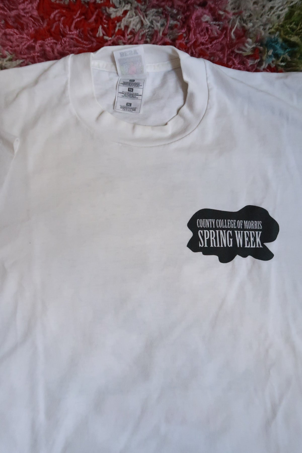 Vintage 1997 County College of Morris Spring Week Cow T-Shirt