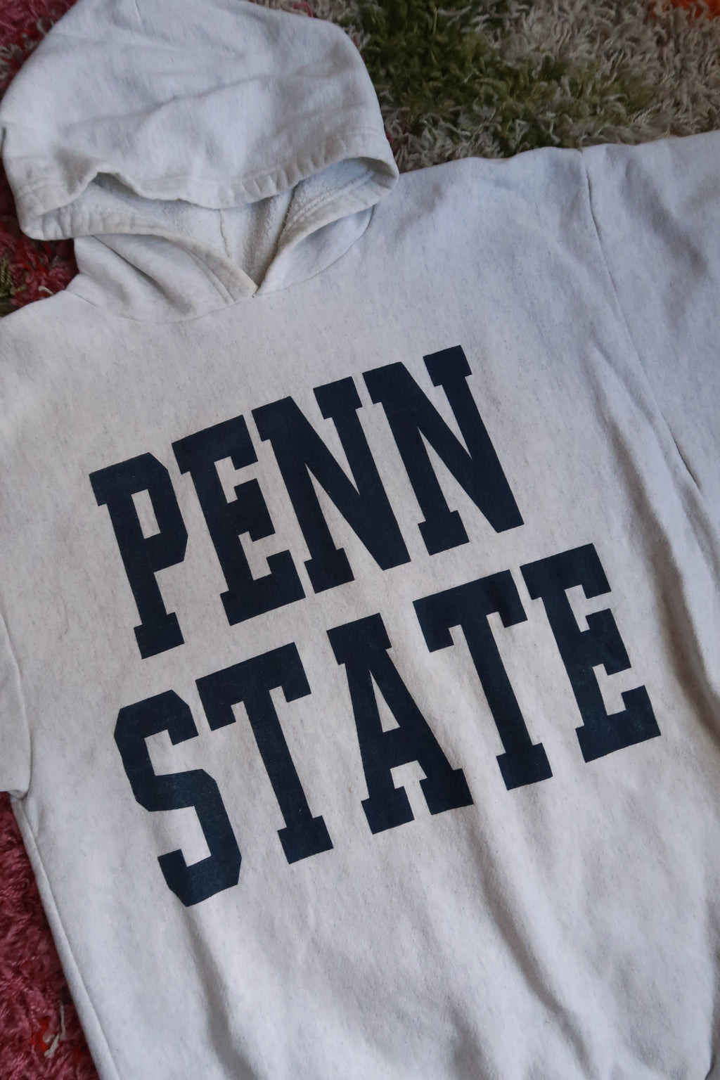 Vintage 90s Penn State Short Sleeve Hoodie