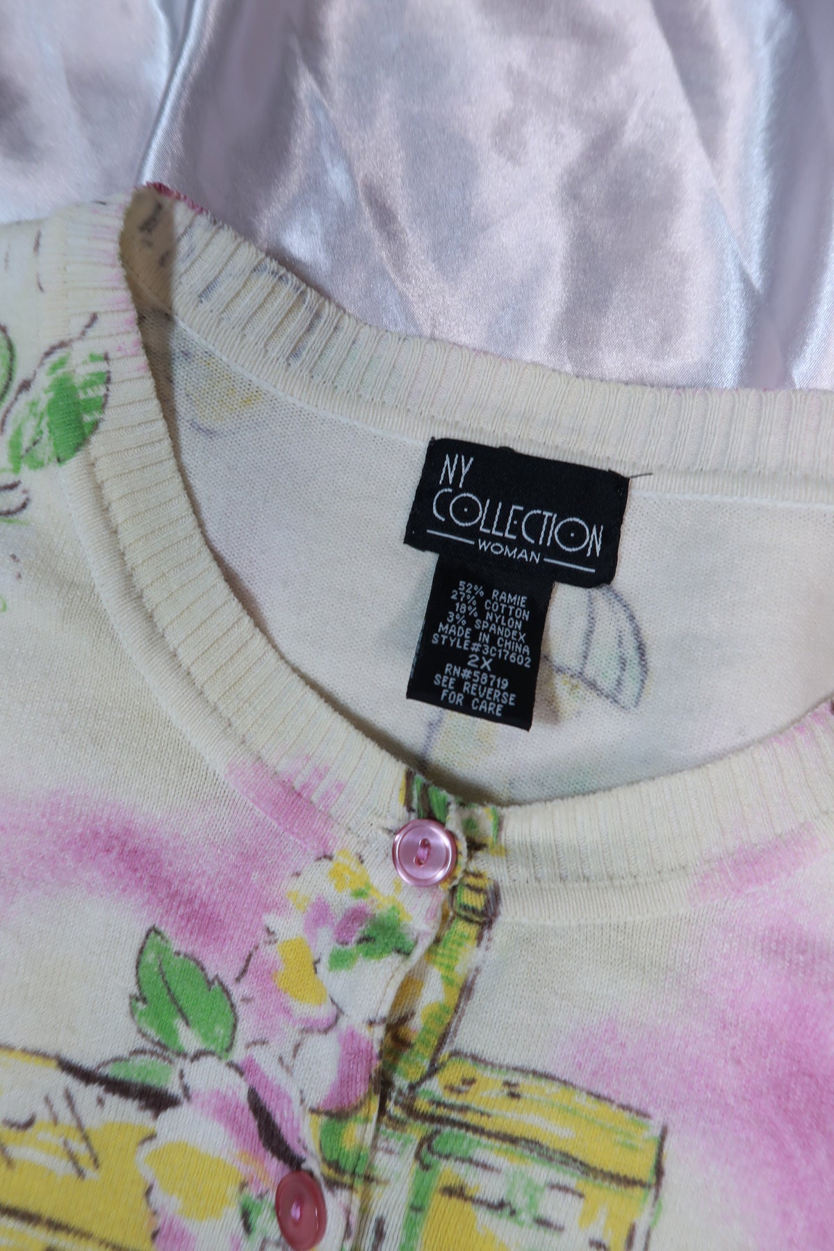 Paris Print Cardigan - Elektra Vintage