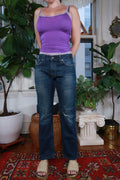 Vintage Levi’s 514 Dark Wash Straight Leg Jeans Mid Rise Whiskered Denim