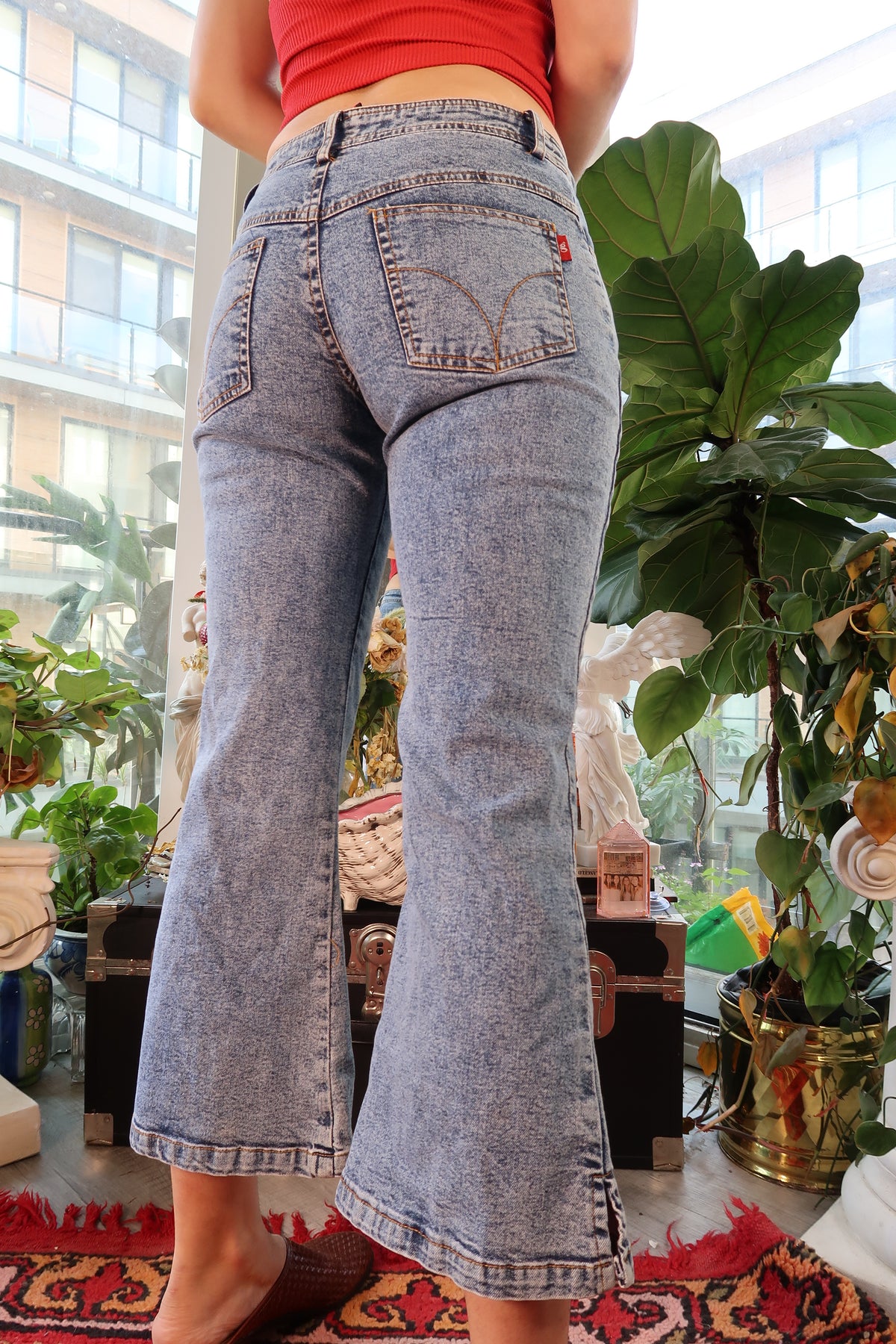 Vintage 2000s Cropped Flare Jeans