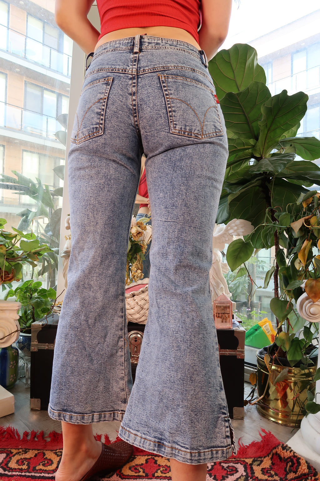 Vintage 2000s Cropped Flare Jeans