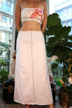Load image into Gallery viewer, White Heavy Cotton Maxi Skirt with Drawstring Waist
