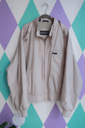 Vintage 80s Members Only Beige Bomber Jacket