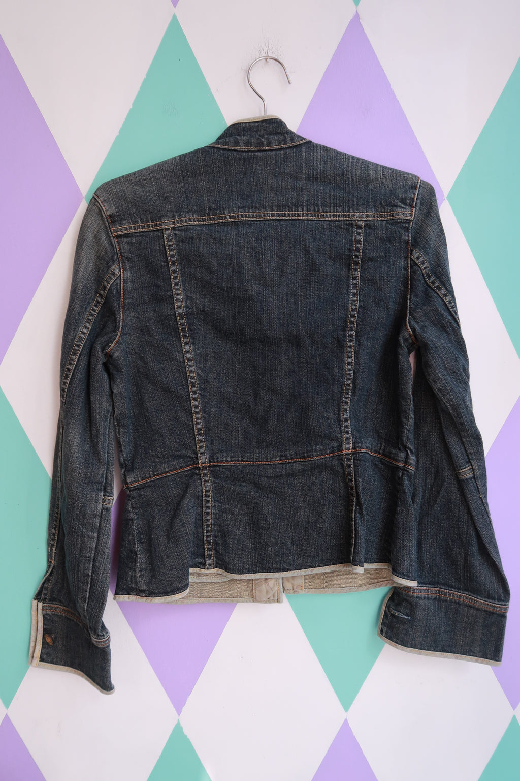 Vintage 2000s Gap Denim Moto Jacket