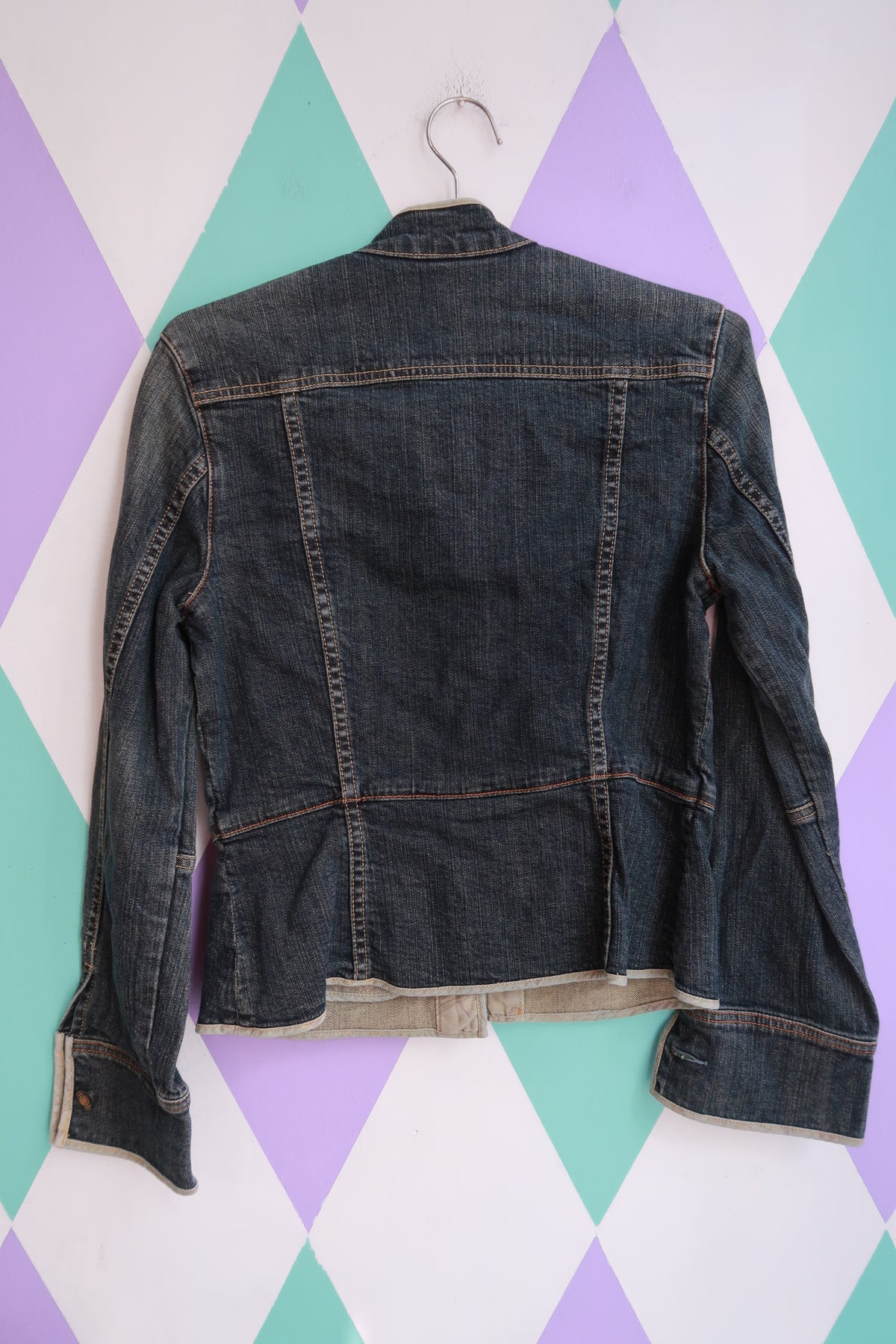 Vintage 2000s Gap Denim Moto Jacket