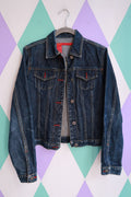 Vintage 2000s BCBG Dark Wash Denim Jacket