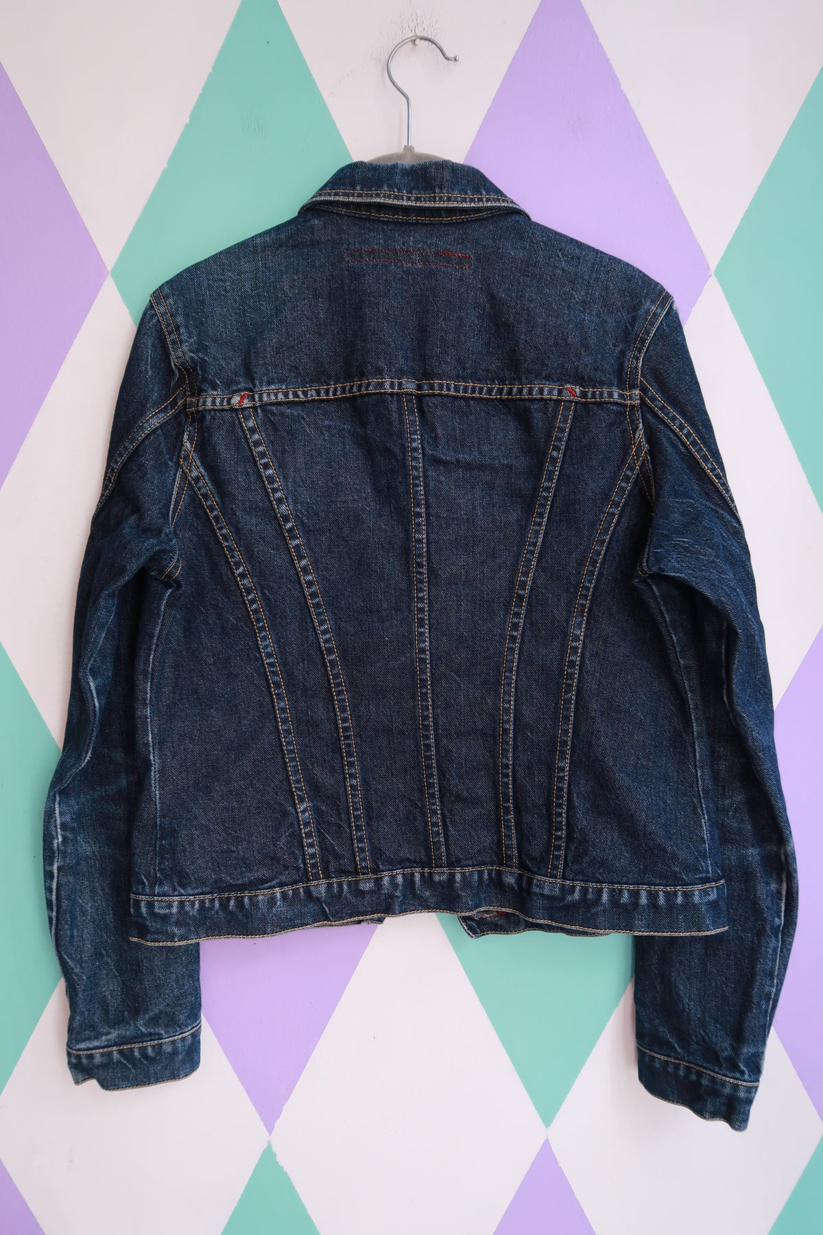Vintage 2000s BCBG Dark Wash Denim Jacket