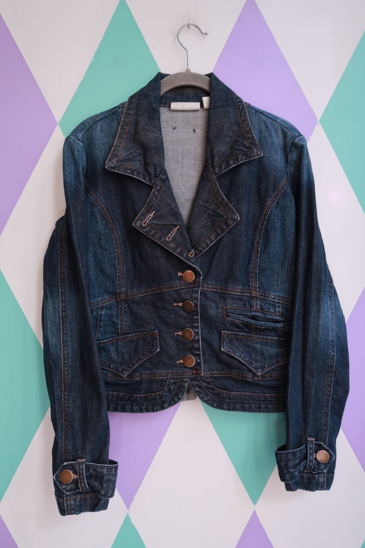 Vintage 2000s DKNY Denim Blazer Jacket