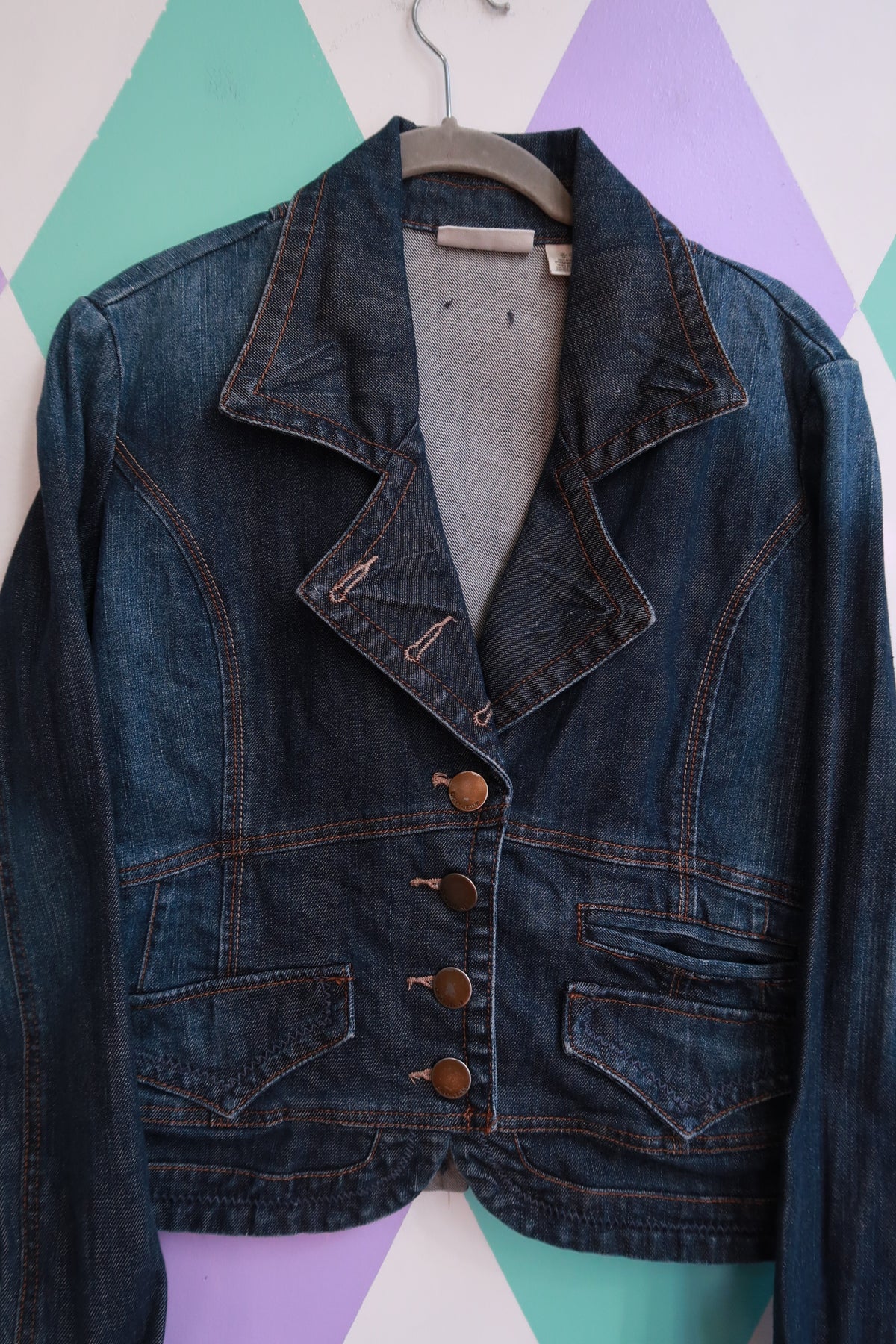 Vintage 2000s DKNY Denim Blazer Jacket