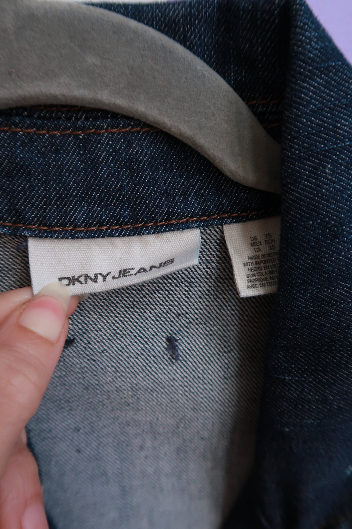 Vintage 2000s DKNY Denim Blazer Jacket