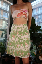 Load image into Gallery viewer, Vintage Y2K Forever 21 Green and Pink Tulip Print Skirt
