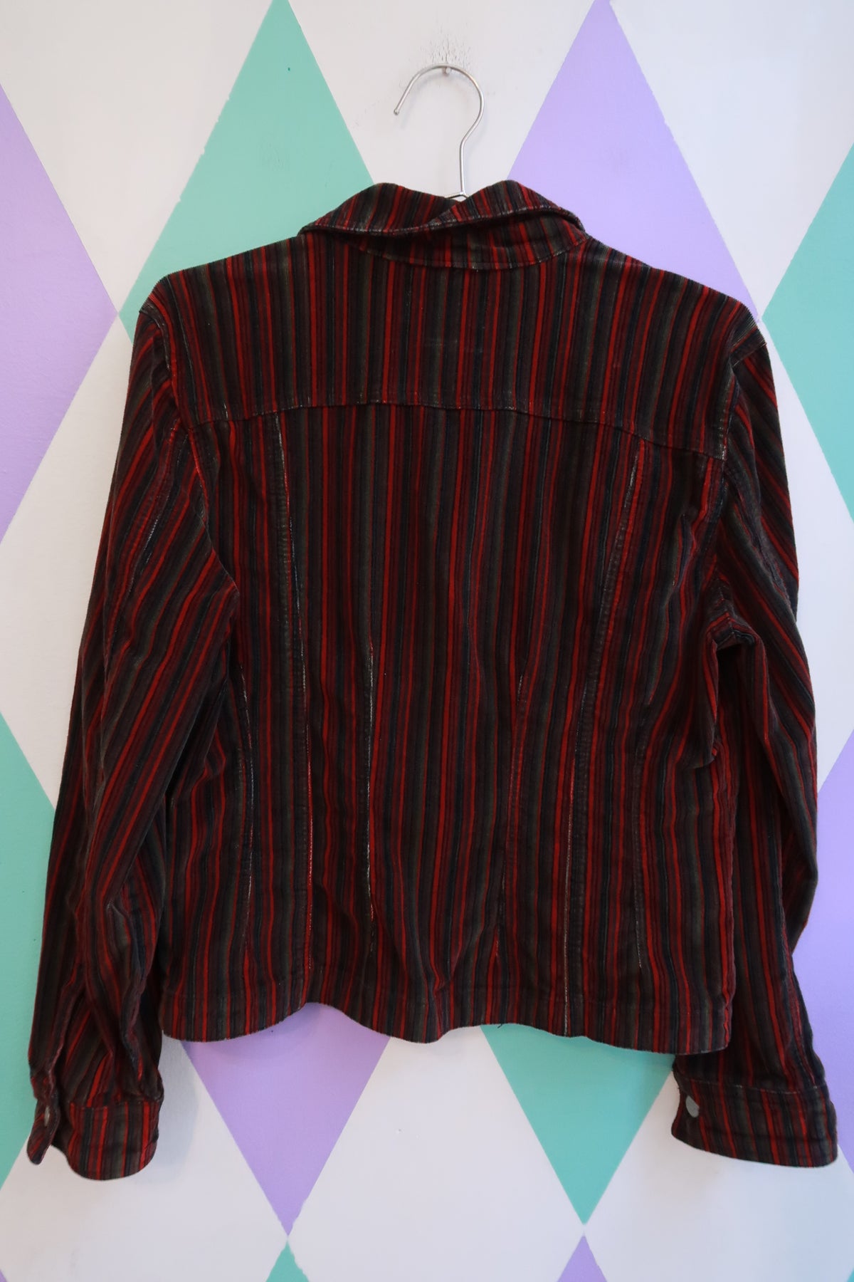 Vintage 2000s Velvet Striped Jacket