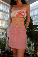 Load image into Gallery viewer, 2000s Vintage Ralph Lauren Sport Red and White Pinstripe Mini Skirt
