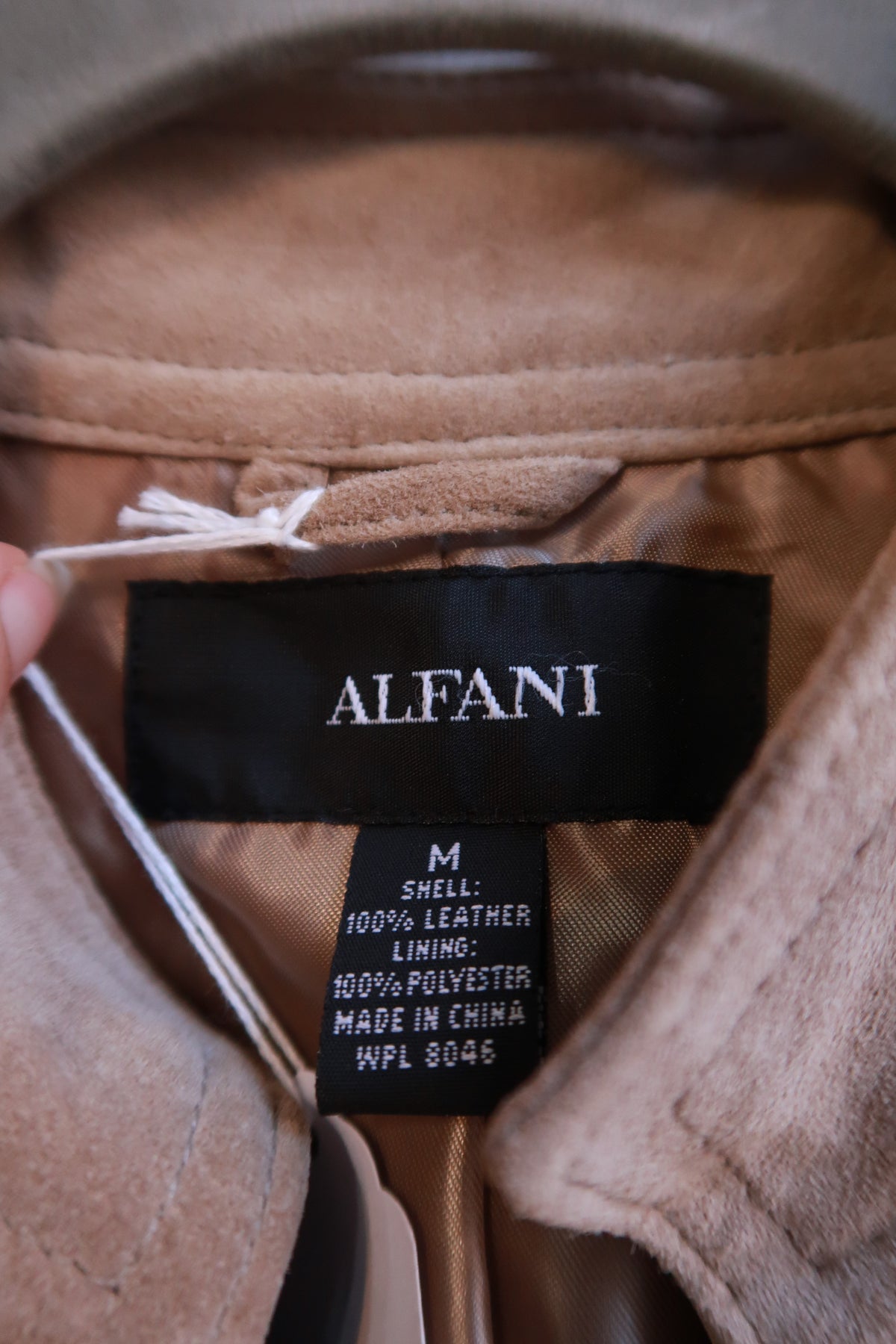 Vintage 2000s Tan Suede Leather Utility Safari Jacket Four Pocket Button Front