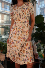 Load image into Gallery viewer, Vintage 90s Floral Pleated Midi Dress
