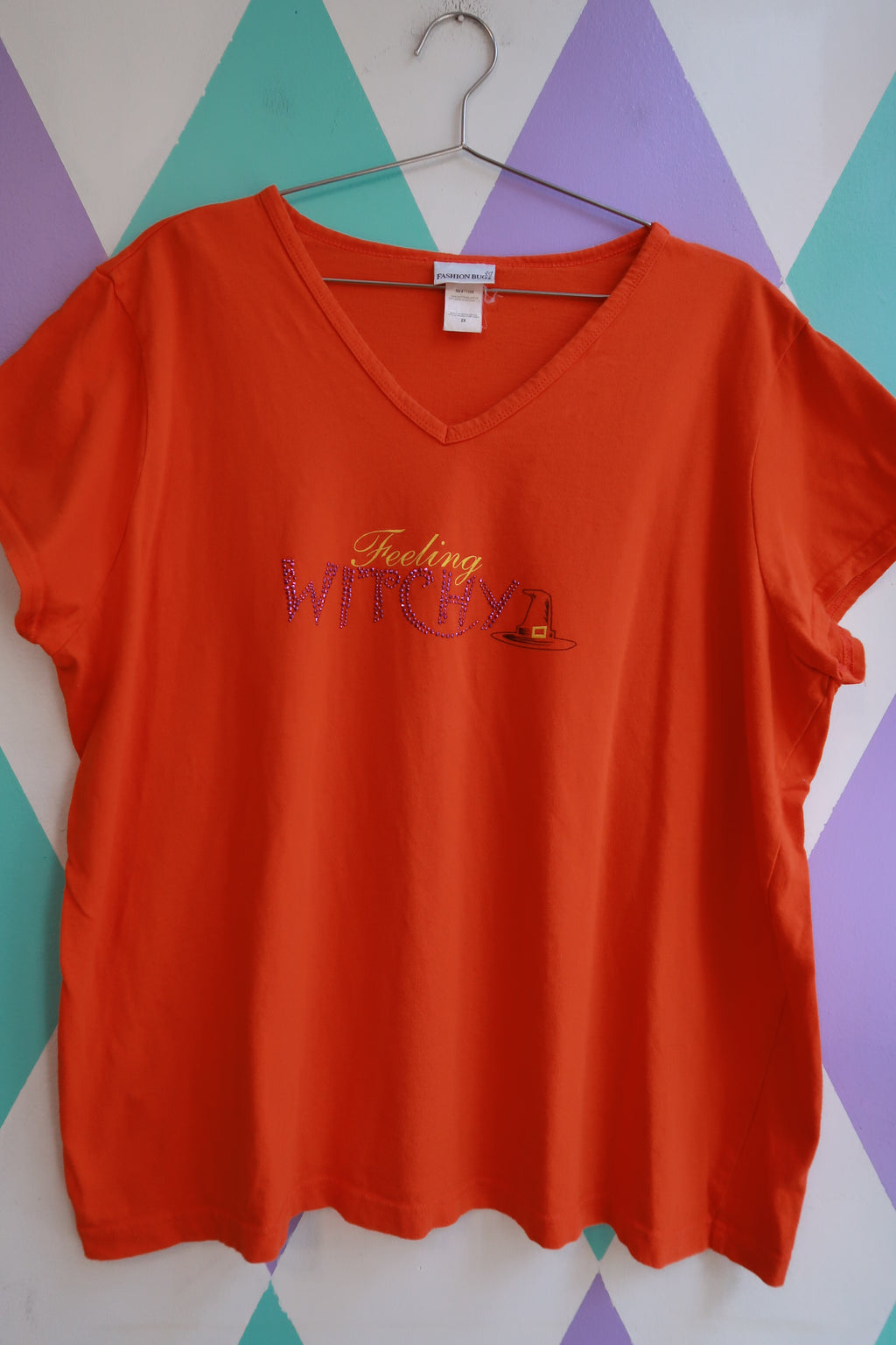 Vintage Y2K Feeling Witchy Rhinestone T-Shirt