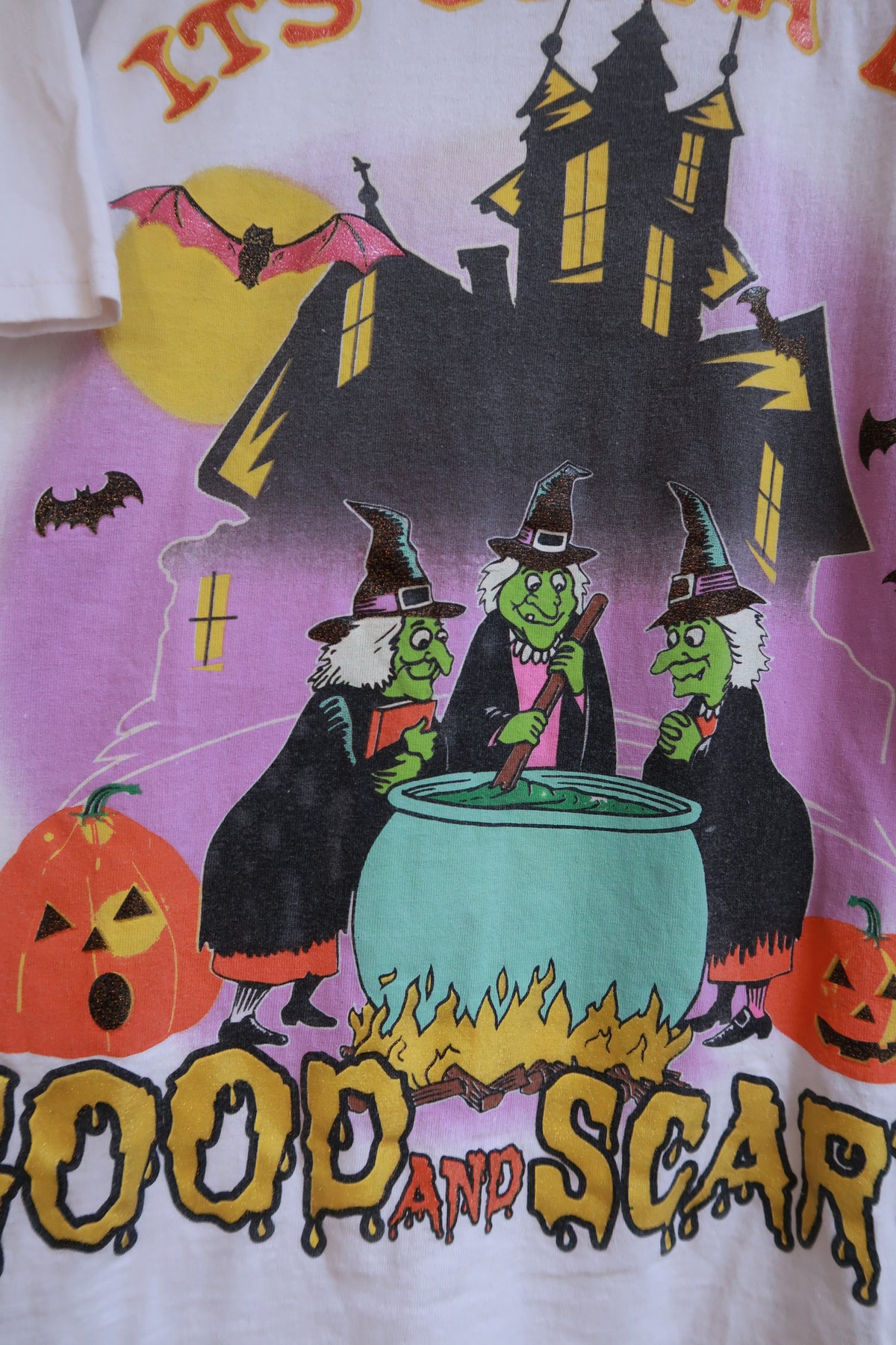 Vintage Halloween Witches Graphic T-Shirt