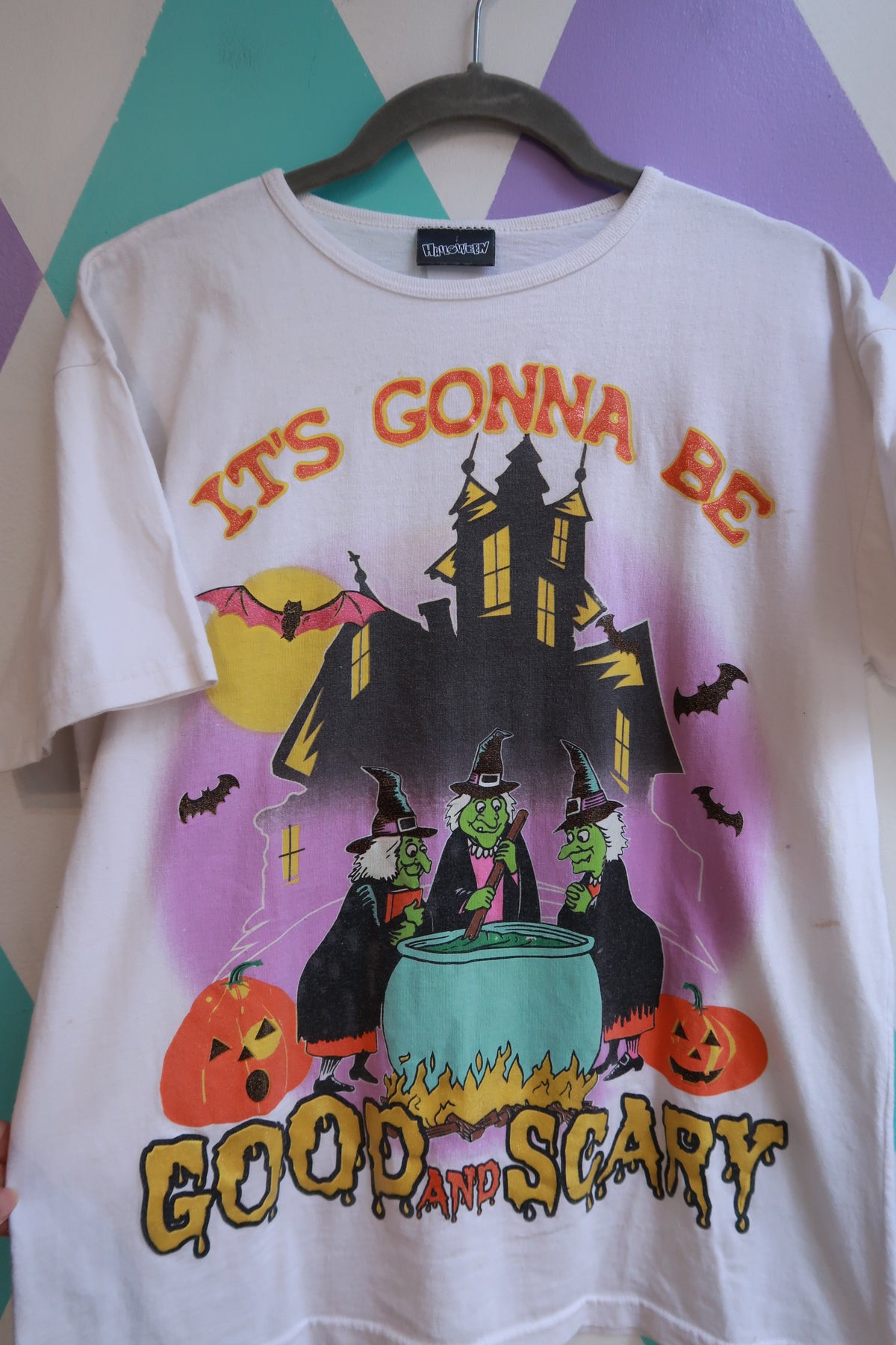 Vintage Halloween Witches Graphic T-Shirt