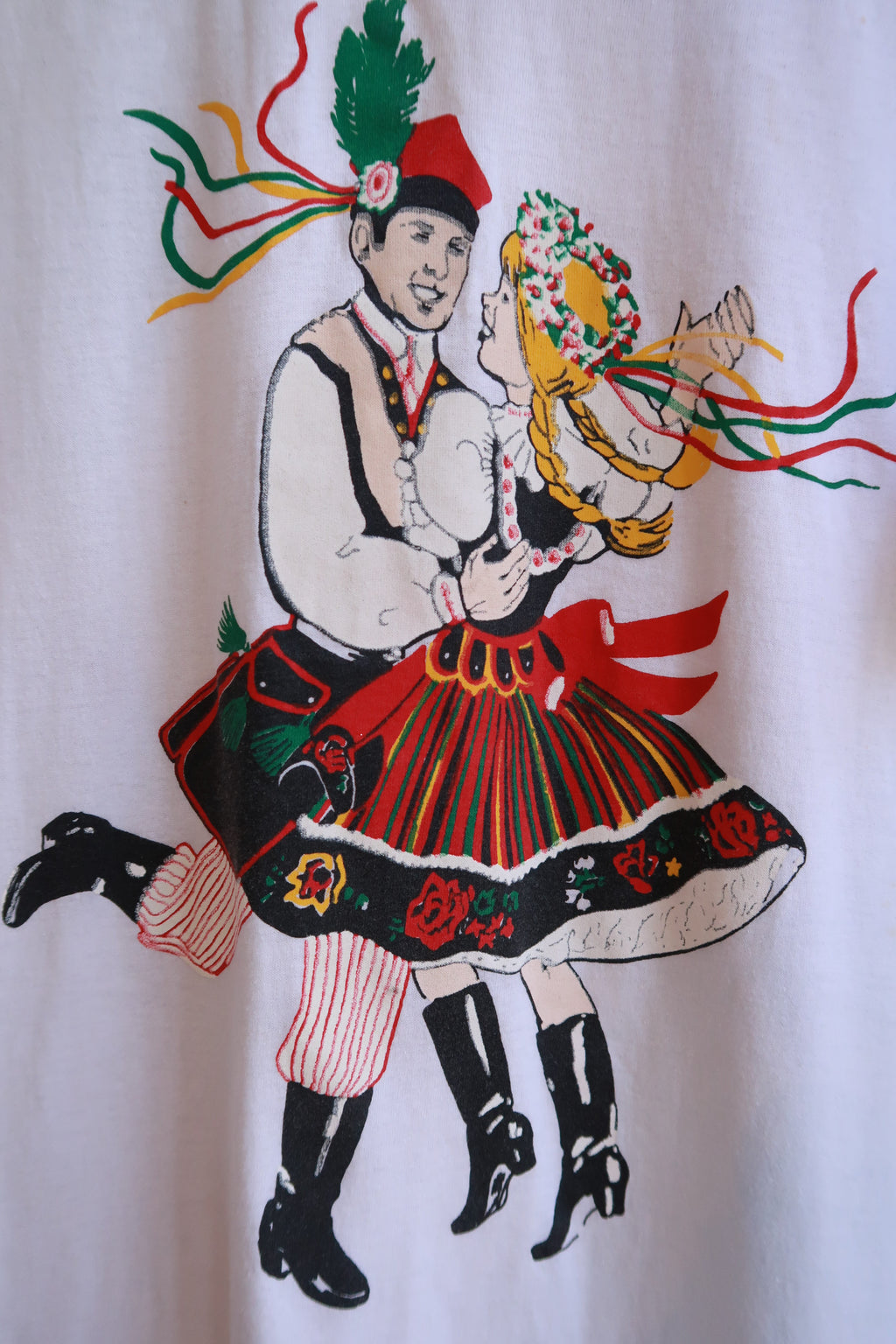 Vintage Polish Folk Dance Ringer T-Shirt