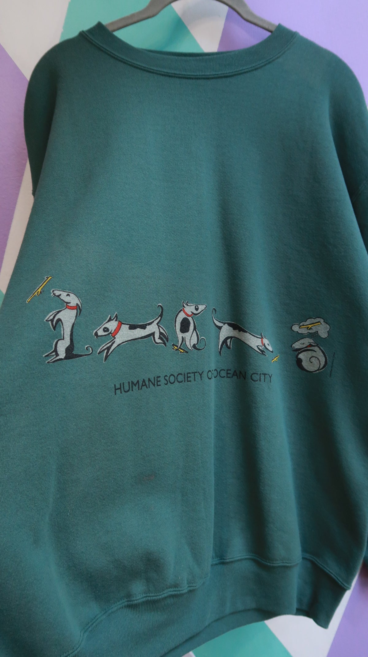 Vintage Ocean City Humane Society Dog Graphic Sweatshirt