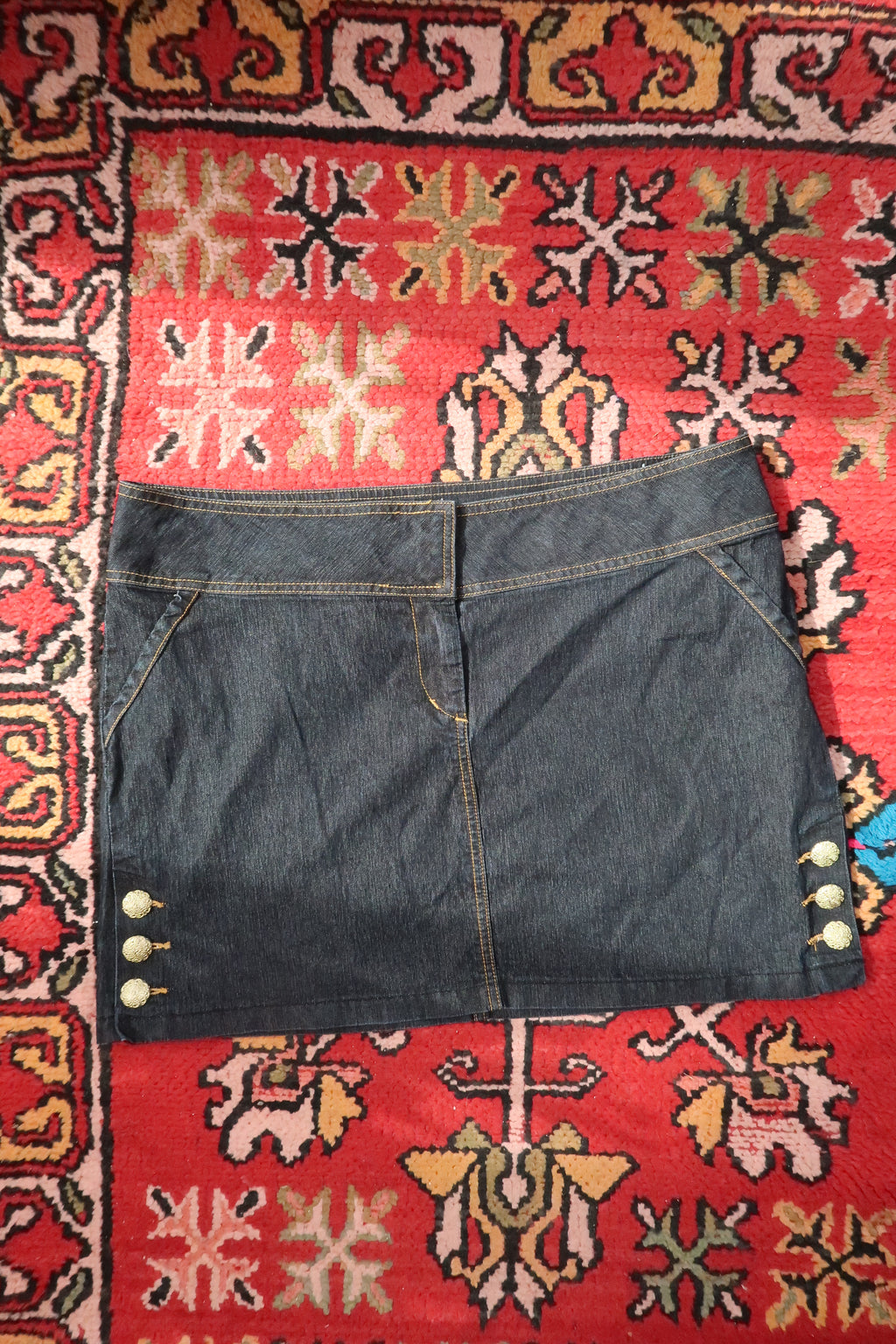 Vintage 2000s Bisou Bisou Denim Mini Skirt