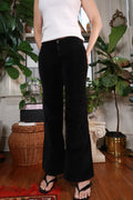 Vintage Tommy Jeans Black Velvet Flare Pants