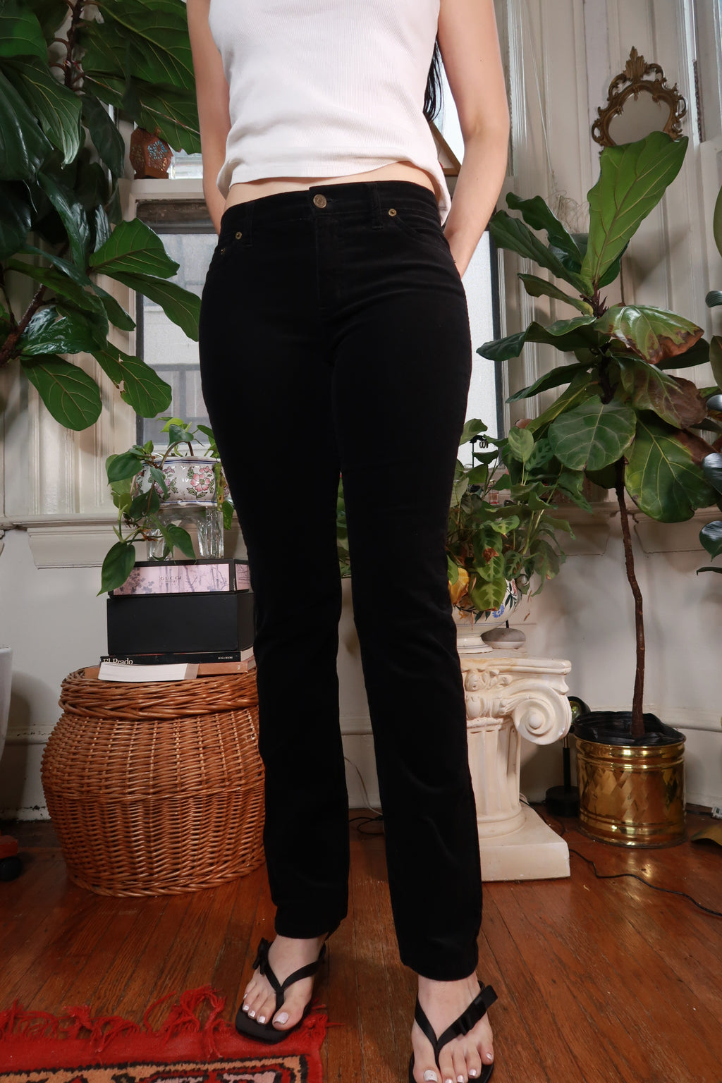 Vintage Ralph Lauren Black Velvet Pants