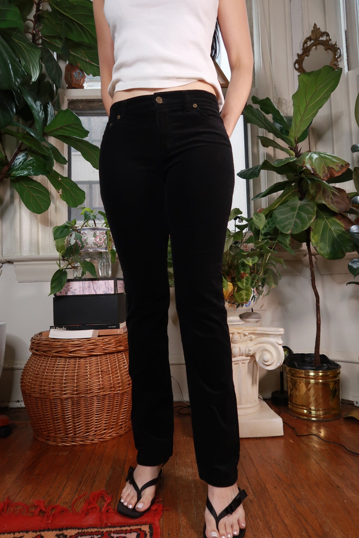 Vintage Ralph Lauren Black Velvet Pants