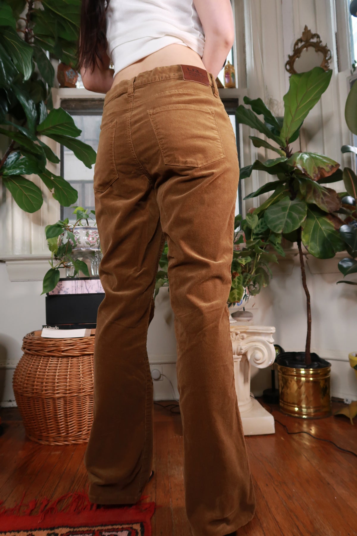 Vintage Brown Corduroy Flare Pants