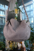 Vintage Italian Leather Hobo Saddle Bag