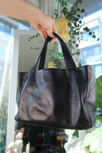 Load image into Gallery viewer, Vintage Calvin Klein Black Leather Mini Tote Bag
