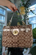 Vintage 2000s Coach Penelope Signature Jacquard Carry All