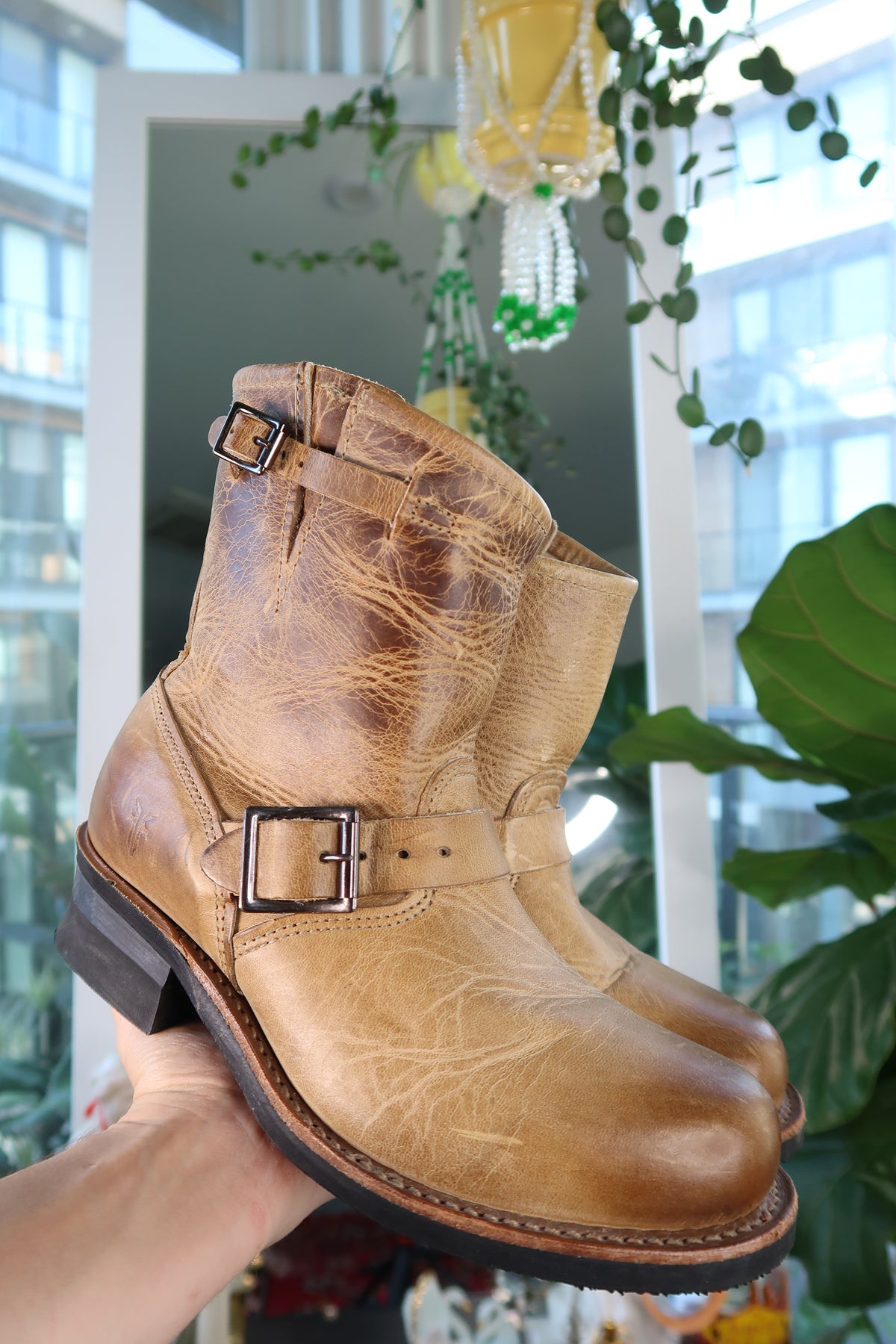 Vintage Frye Leather Engineer Boots