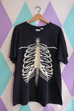Load image into Gallery viewer, Vintage Glow-in-the-Dark Skeleton Ribcage T-Shirt

