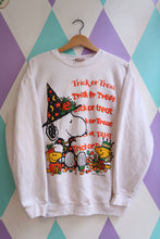 Load image into Gallery viewer, Vintage Snoopy Halloween “Trick or Treat” Sweatshirt
