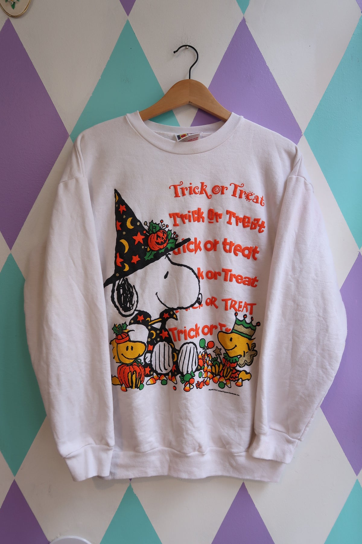 Vintage Snoopy Halloween “Trick or Treat” Sweatshirt