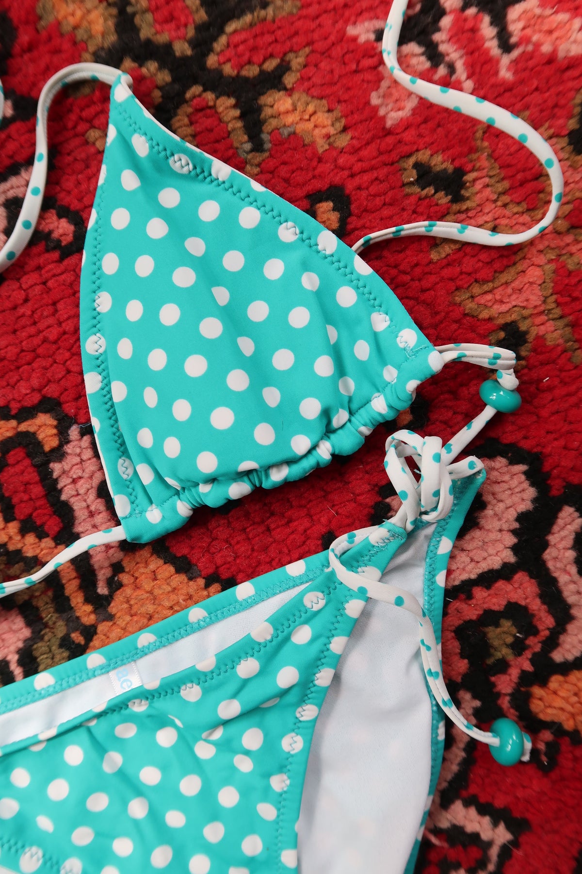 Vintage 2000s Aeropostale Polka Dot Bikini Set