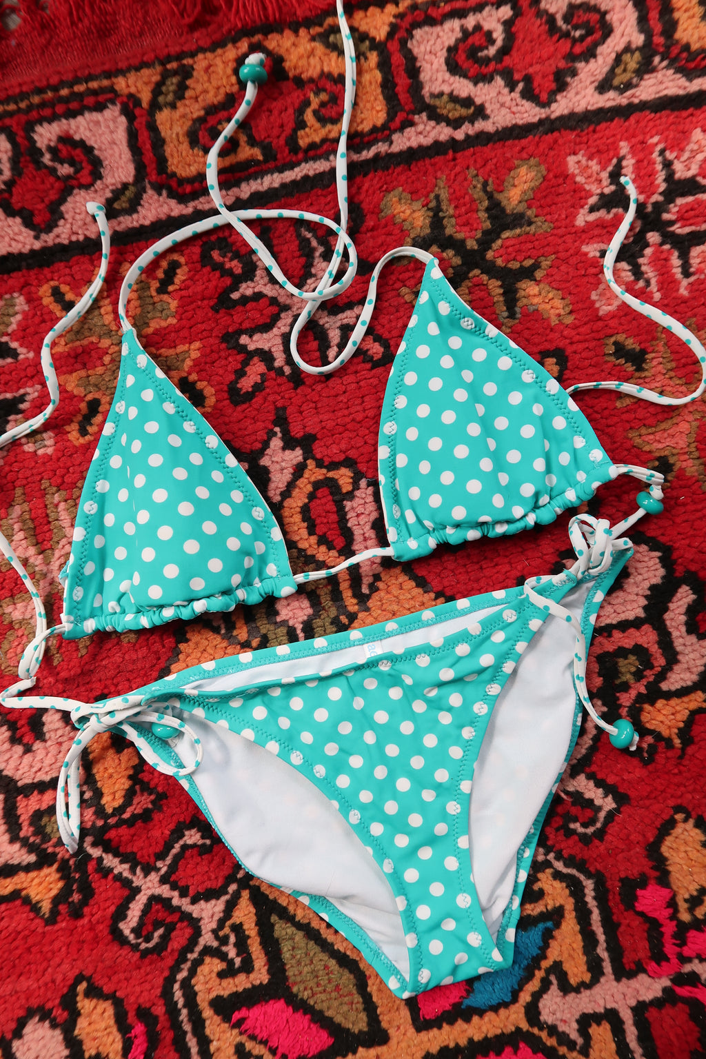 Vintage 2000s Aeropostale Polka Dot Bikini Set