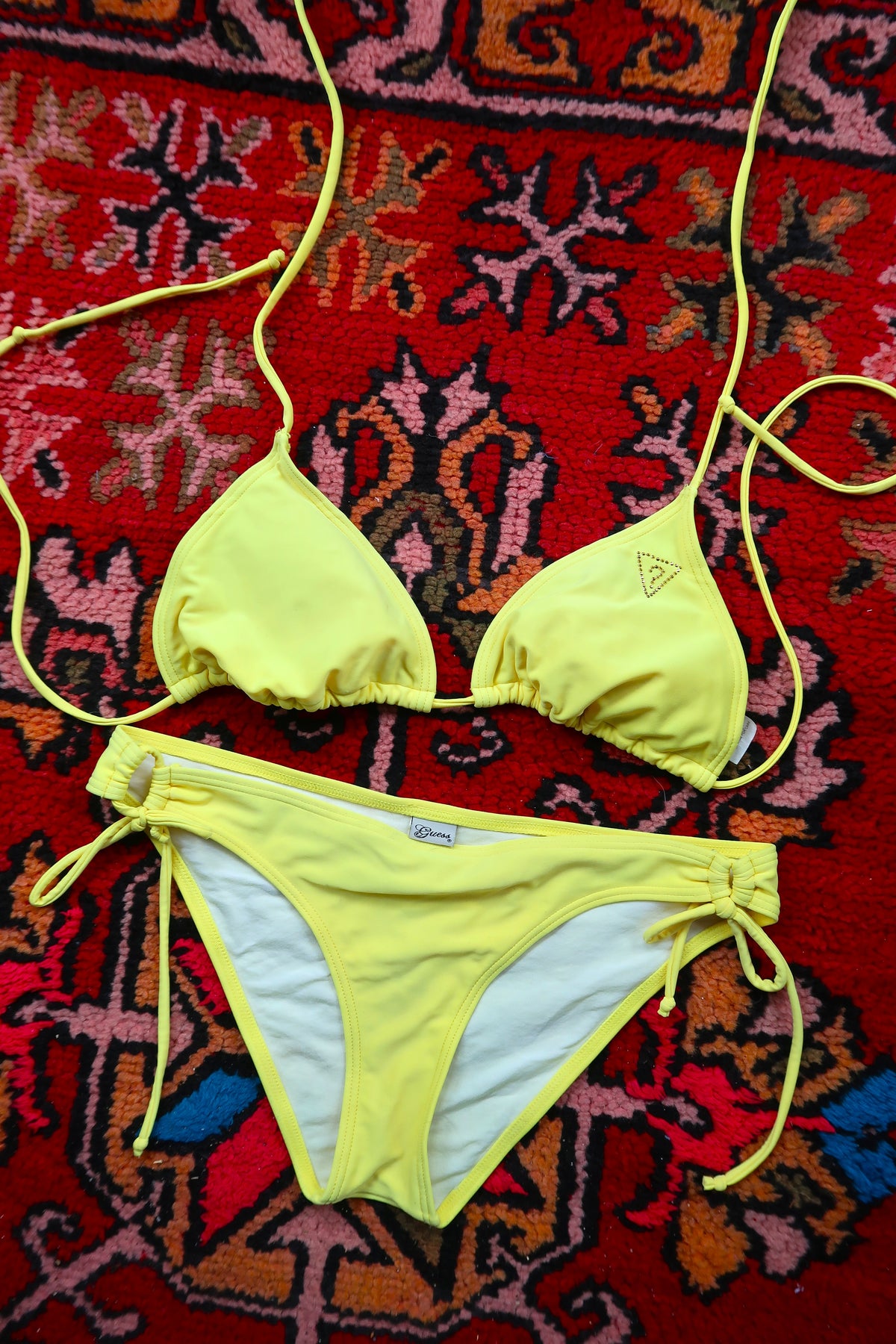 Vintage 2000s Guess Yellow Bikini Set
