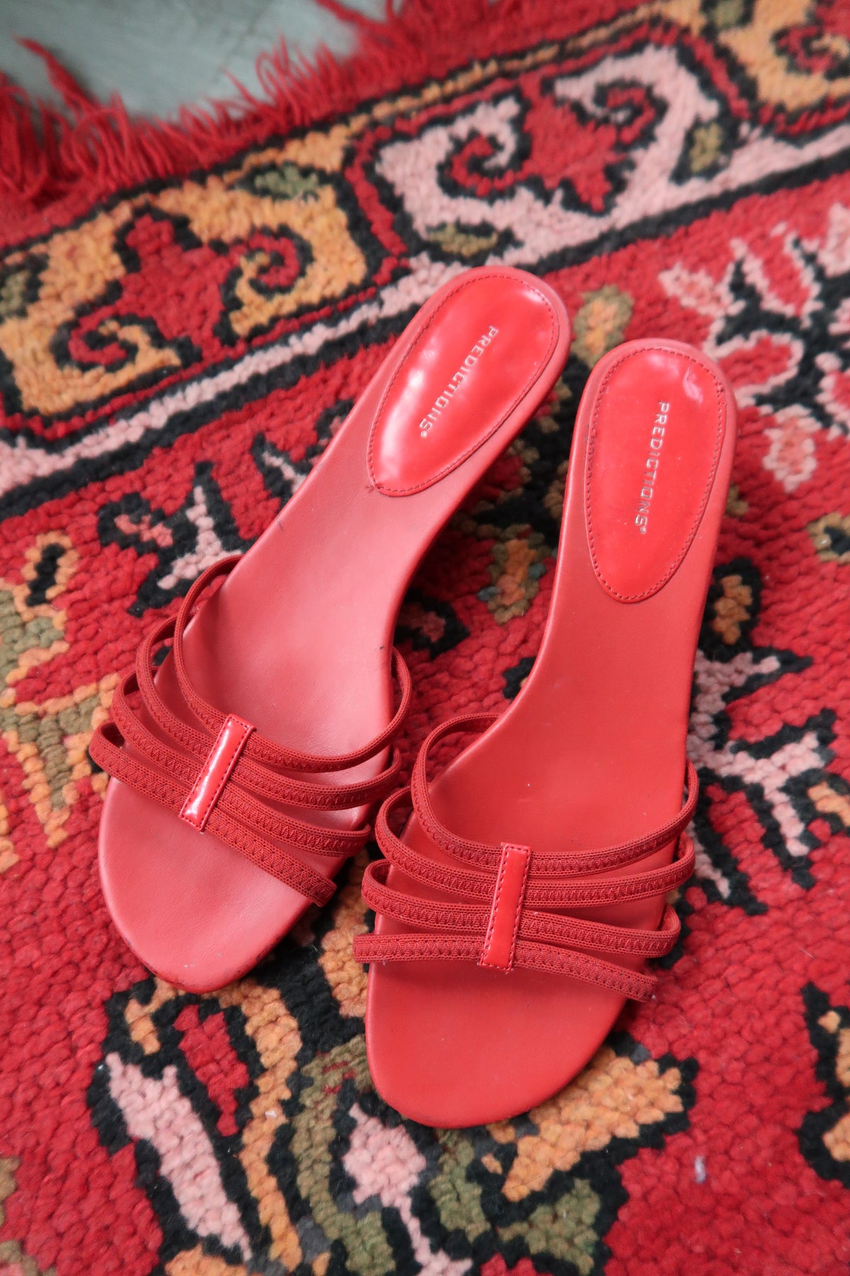 Vintage Cherry Red Kitten Heels