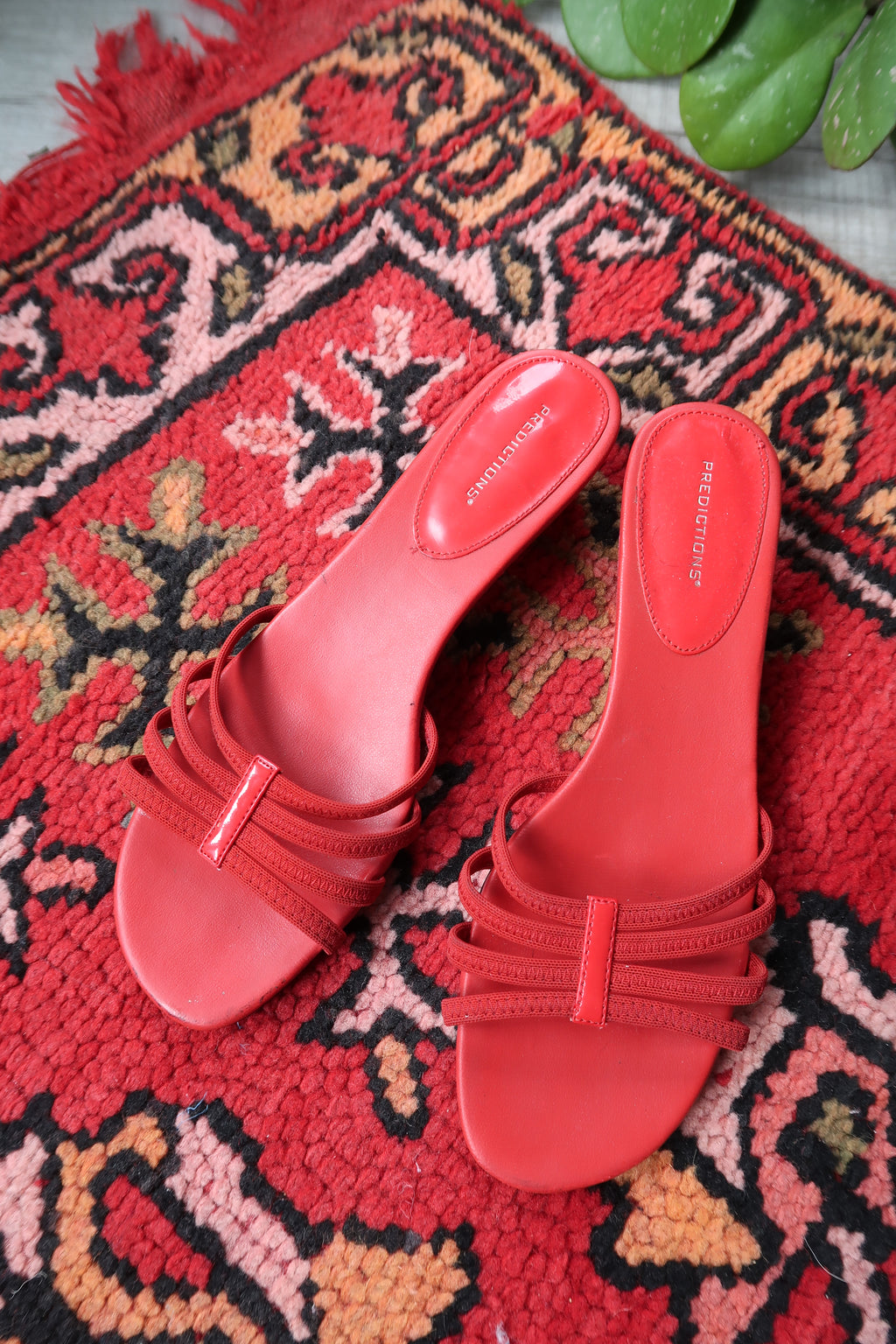 Vintage Cherry Red Kitten Heels
