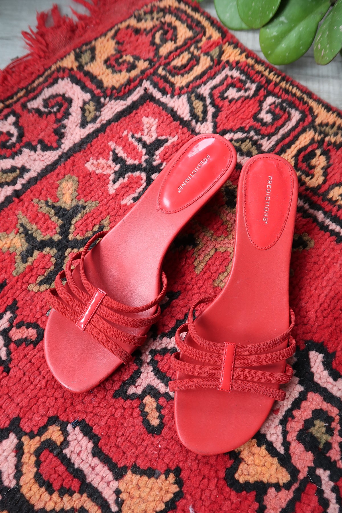 Vintage Cherry Red Kitten Heels