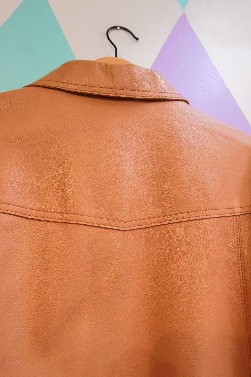 Vintage GAP Camel Leather Jacket