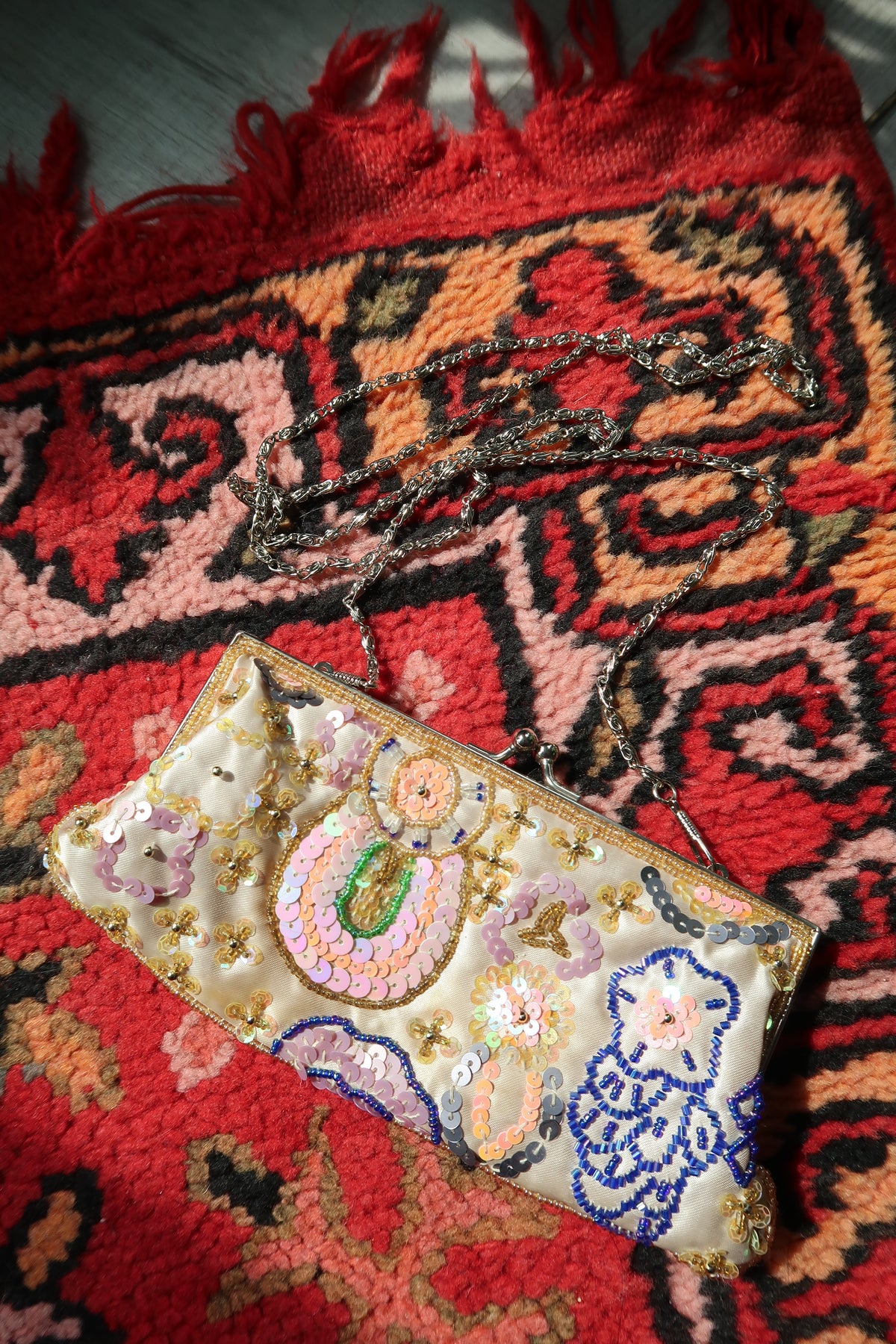 Vintage 2000s Beaded Clutch Bag