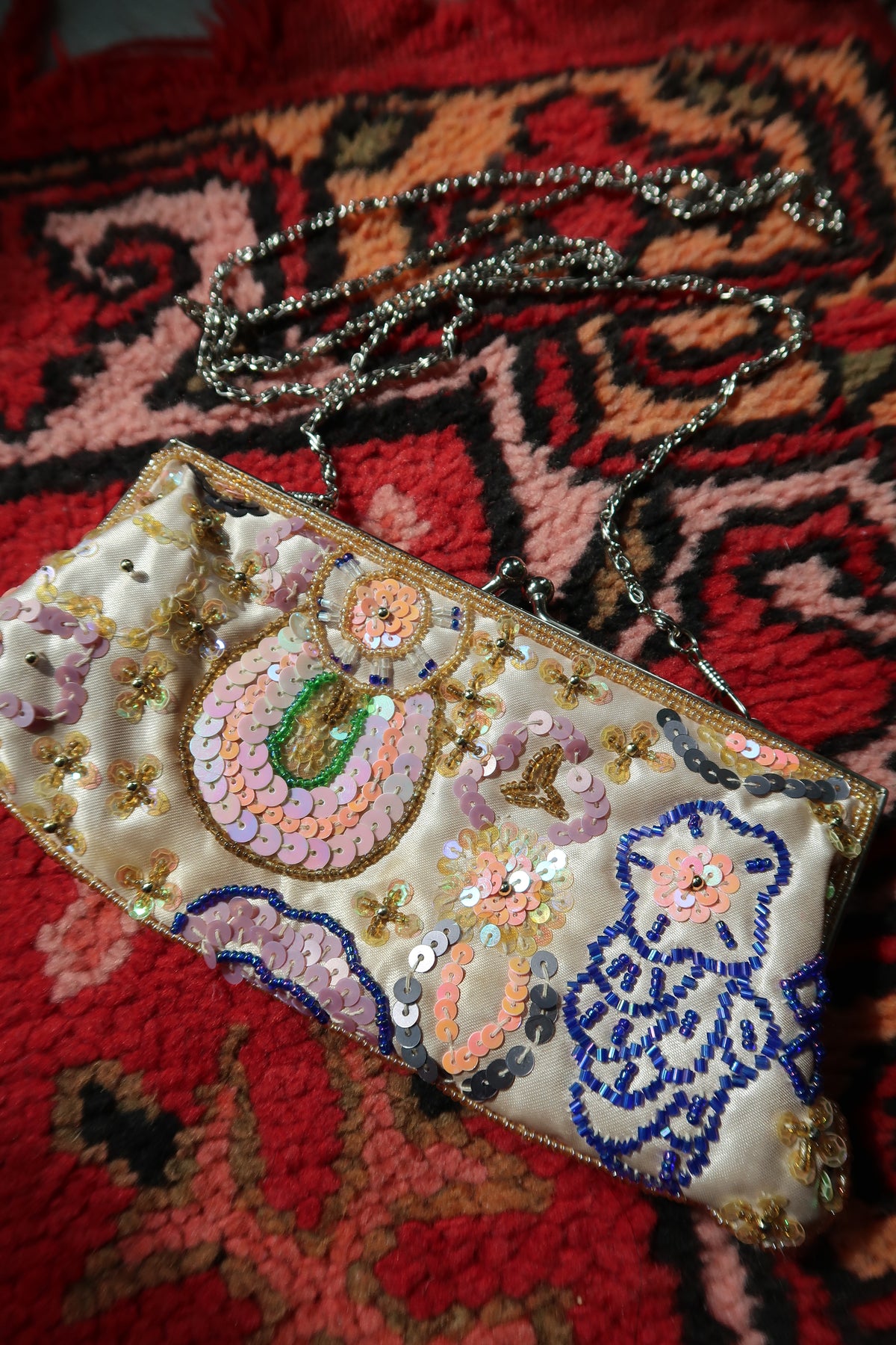Vintage 2000s Beaded Clutch Bag