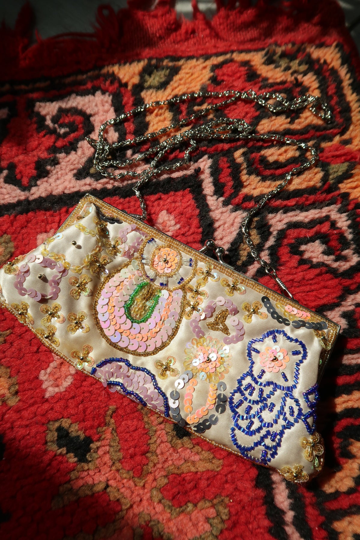 Vintage 2000s Beaded Clutch Bag
