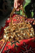 Vintage Gold Scallop Seashell Sequin Bag